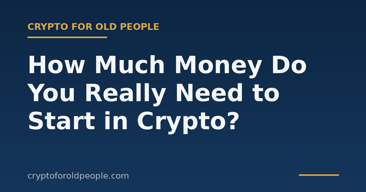How Much Money Do You Really Need to Start in Crypto?